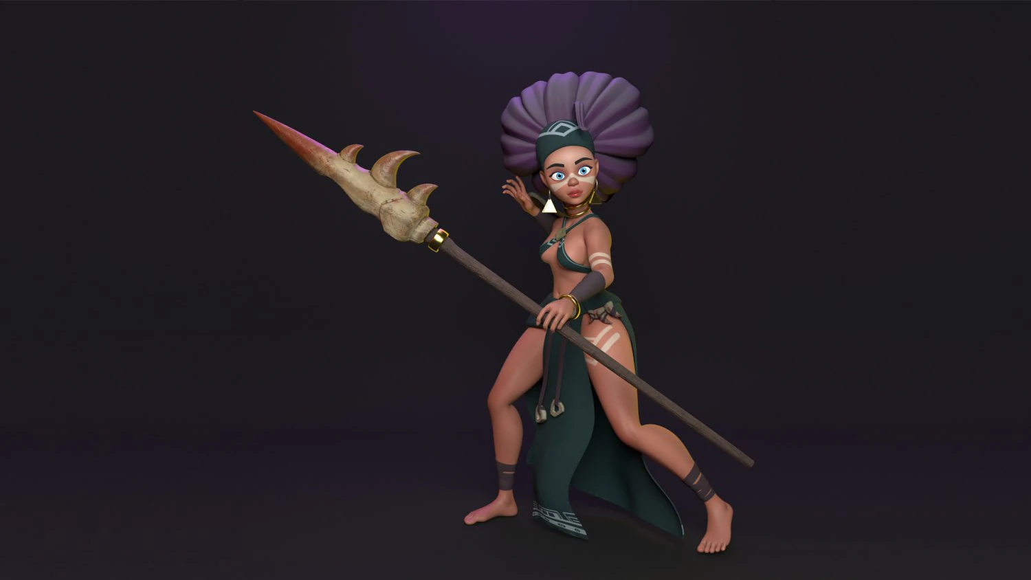 Character Native 3D Model .c4d .max .obj .3ds .fbx .stl .blend 