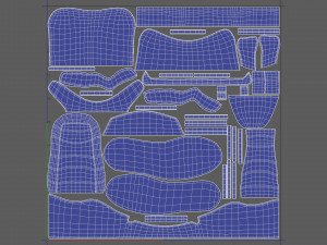 AirJordan 1 Retro HighOG Color Blue 3D Model