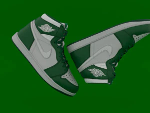 AirJordan 1 Retro HighOG Color Green 3D Model