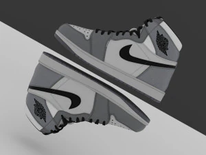 AirJordan 1 Retro HighOG Color Gray CG Textures