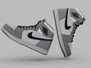 AirJordan 1 Retro HighOG Color Gray Tekstur CG