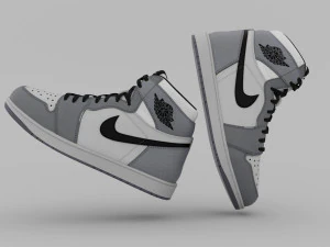 AirJordan 1 Retro HighOG Color Gray CG Textures