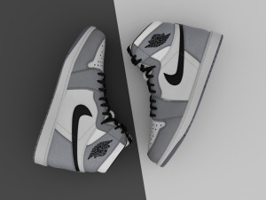 AirJordan 1 Retro HighOG Color Gray Tekstur CG