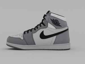 AirJordan 1 Retro HighOG Color Gray Tekstur CG