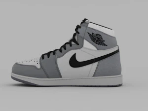 AirJordan 1 Retro HighOG Color Gray CG Textures