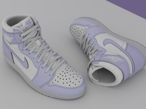 AirJordan 1 Retro HighOG Purple 3D Model