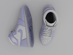 AirJordan 1 Retro HighOG Purple 3D Model