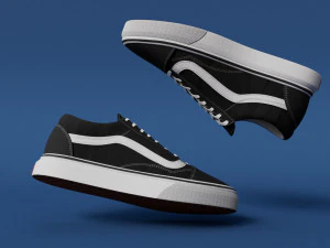 Shose VansOldSkool Black 3D Model