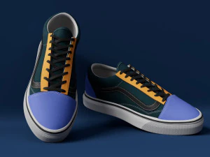 Vans OldSkool 믹스 매치 모델 3D 모델