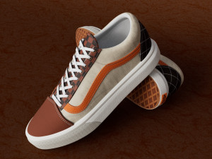 Shose Vans OldSkool Mix Utility Model 3D Модель