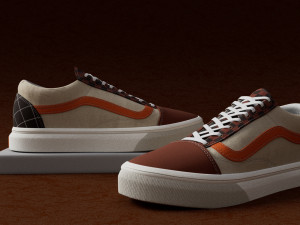 Shose Vans OldSkool Mix Utility Model 3D Модель