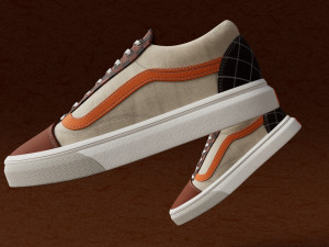 Shose Vans OldSkool Mix Utility Model 3D Модель