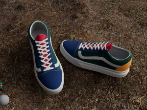 신발 Vans Old Skool YACHT CLUB 3D 모델