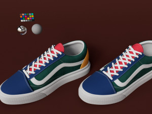 Shose Vans OldSkool YACHTCLUB Modèle 3D