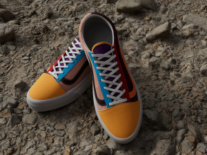 VansVaultOld Skool Multicolor Shose Modèle 3D