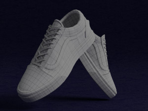 VansVaultOld Skool Multicolor Shose Modèle 3D