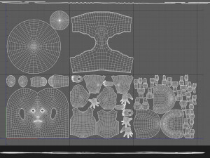 Stylized Fat Man Anatomy Game 3D Model