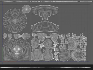 Stylized Fat Man Anatomy Game 3D Model