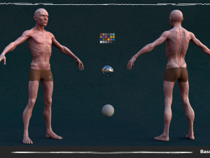 Stylized SlaveMan Anatomy Game 3D Model
