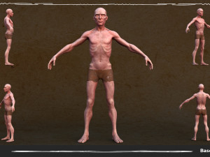 Stylized SlaveMan Anatomy Game 3D Model