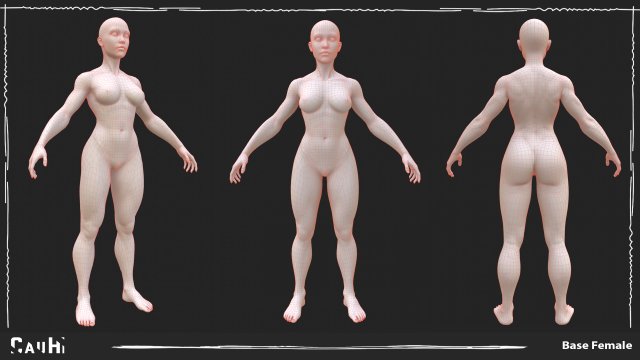 Female Body Ref 3D Model $20 - .obj - Free3D