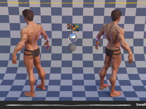 Muscle Male Basemesh Low-poly Modello 3D