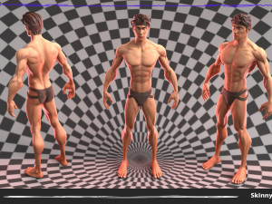 Skinny Muscle Man Basemesh 3D Model