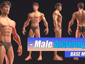 Skinny Muscle Man Basemesh 3D Model