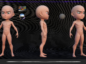 Body Boy Style Chibi Model 3D