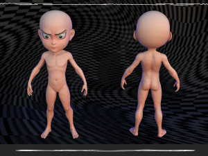 Body Boy Style Chibi Model 3D