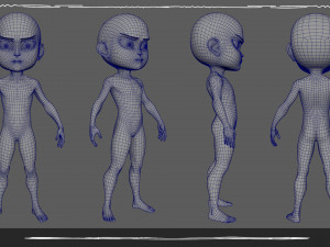 Body Boy Style Chibi Model 3D