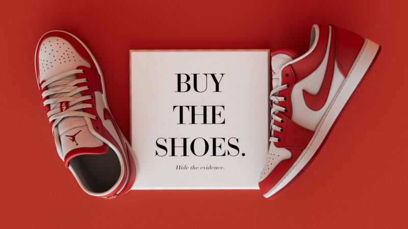 Shoes GymRedWhite Jodan Low Low-poly 3D Модель .c4d .max .obj .3ds .fbx .stl .blend 