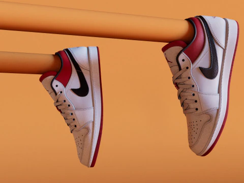 Shoes GymRedWhite Jodan 3D Model