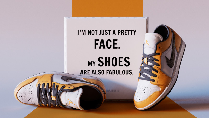 PBR Model Shoes Laser Orange Low-poly Modelo 3D .c4d .max .obj .3ds .fbx .stl .blend 
