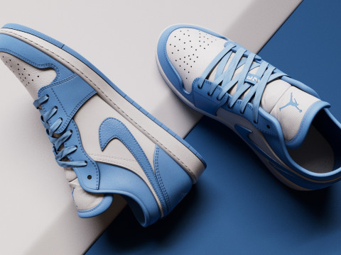 Model Shoes Aluminum For Game and Films 3D Model