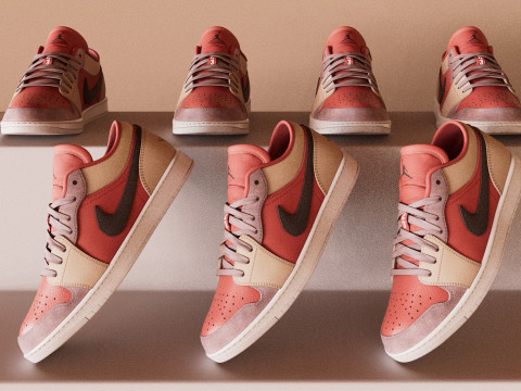 AirJordan 1 Retro Canyon Rust Low-poly 3D Model