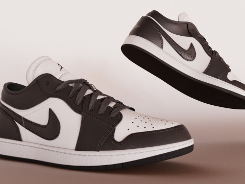 Nike Jordan Low Panda 3D Model