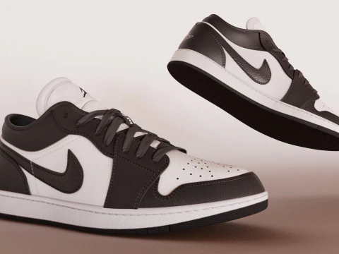 Nike Jordan Low Panda 3D Model