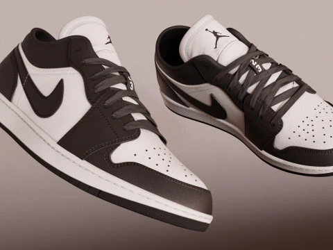Nike Jordan Low Panda 3D Model