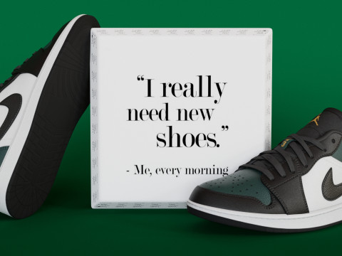 Shoes Nike Jodan Low GreenToe Model 3D 3Dモデル