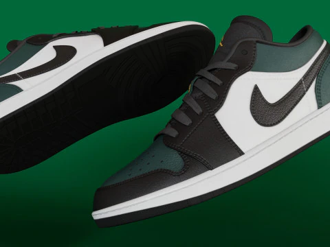 Shoes Nike Jodan Low GreenToe Model 3D 3D Model