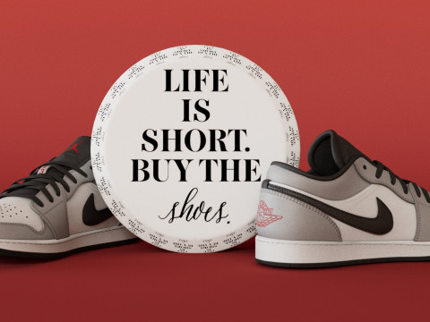 Low Light Smoke Grey Shoes Model 3D 模型