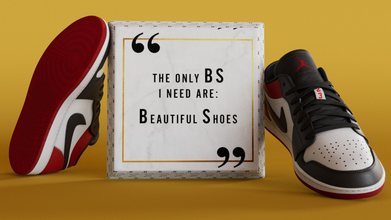 Low BlackToe Shoes Modelo 3D .c4d .max .obj .3ds .fbx .stl .blend