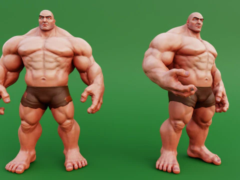 Film Game Anatomi Manusia Raksasa Besar Bergaya Model 3D