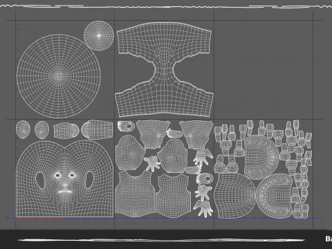 Stylized Huge Giant Man Anatomy Game Films 3D Модель