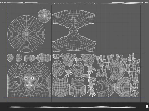 Stylized Huge Giant Man Anatomy Game Films 3D Model