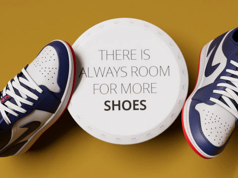 スニーカー オブシディアン エンバー グロー シューズ 3Dモデル