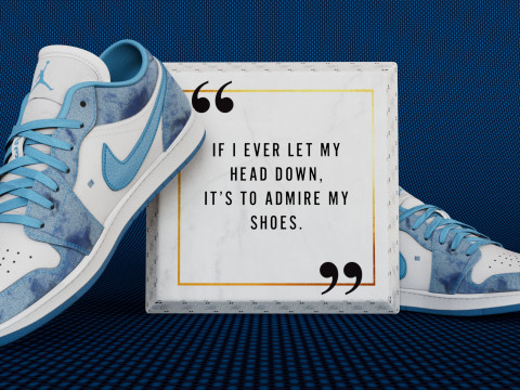 Tênis jeans com lavagem baixa Modelo 3D