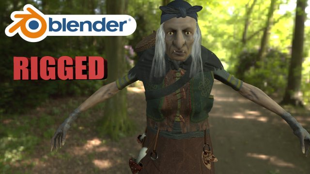 baba yaga 3D Model .c4d .max .obj .3ds .fbx .stl .blend 