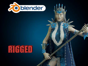 la regina delle nevi Modello 3D